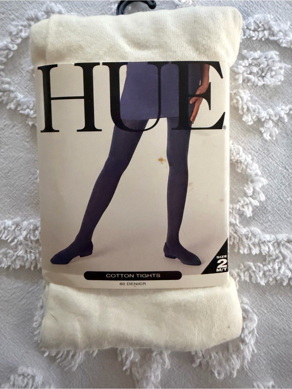 HUE Cotton Tights in Cream